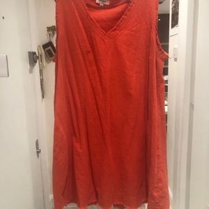 Umgee Orange Shift Dress